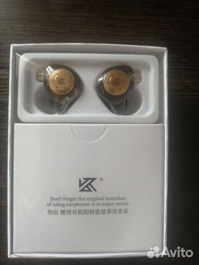 Наушники проводные KZ-EDX PRO (Crystal,Black,Cyan)