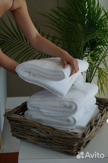 Полотенца белые для отелей и гостиниц