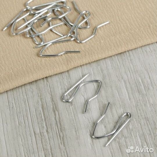 Крючки для штор металл - набор 10 штук