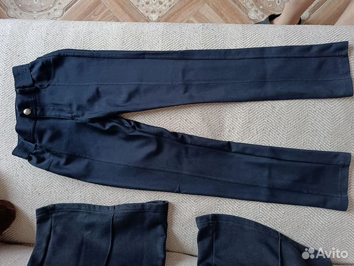 Брюки школьные на девочку пакетом 122-128