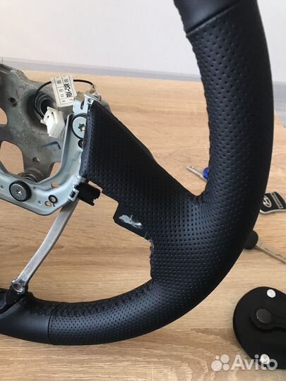 Кожаный руль solaris 1