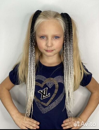 Канекалон амбре в виде косичек