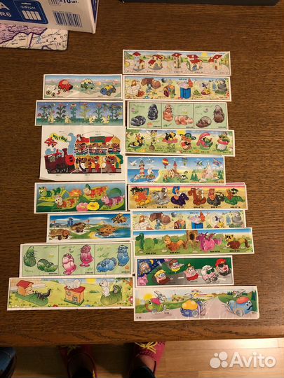 Игрушки вкладыши из киндера 90х