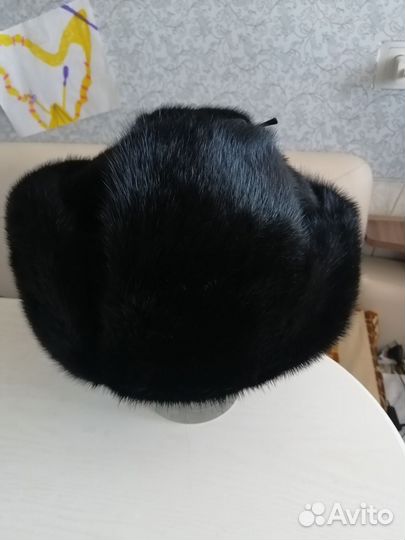 Мужская норковая ушанка