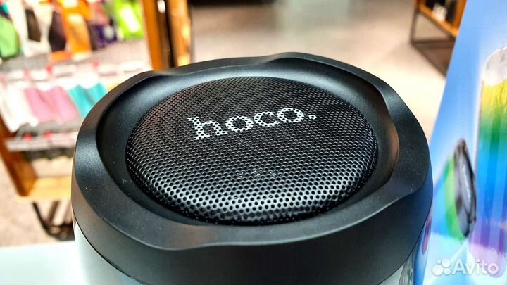 Блютуз колонка с круговой подстветкой мощная