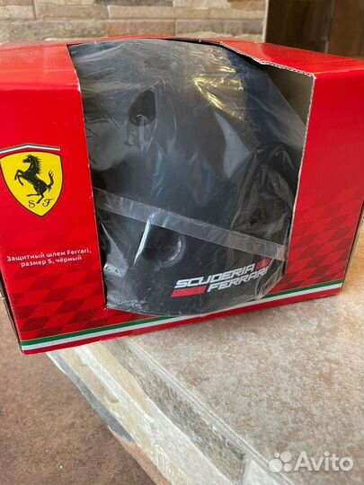 Шлем для роликов детский Ferarri, чёрный S