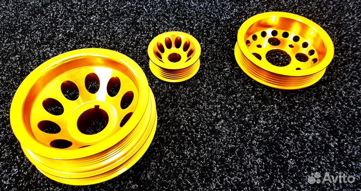 Шкивы алюминиевые облегченные - Nissan Z33 350Z