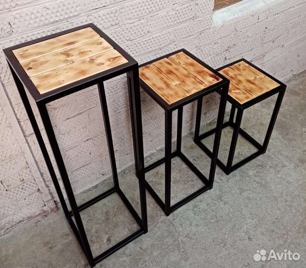 Подставки в стиле Лофт