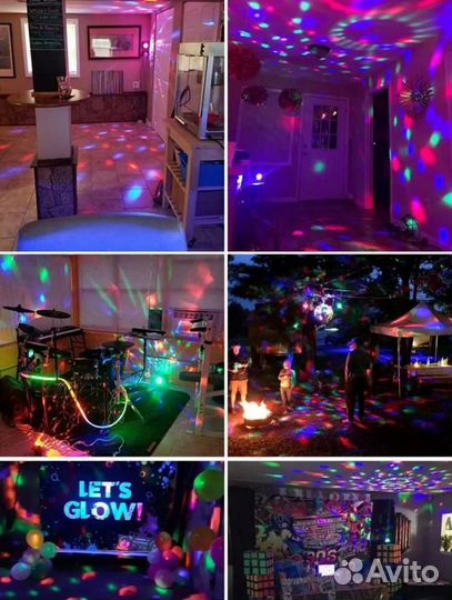 Ночник проектор диско шар детский