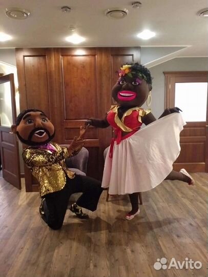 Ростовые куклы, шуточный стриптиз, поздравление