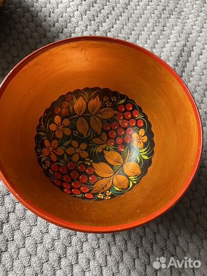 Тарелка хохлома СССР