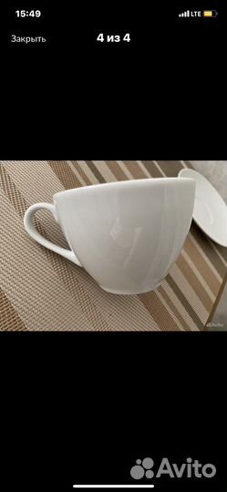 Чашки с блюдцами IKEA