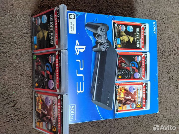 Коробка от ps3 с дисками