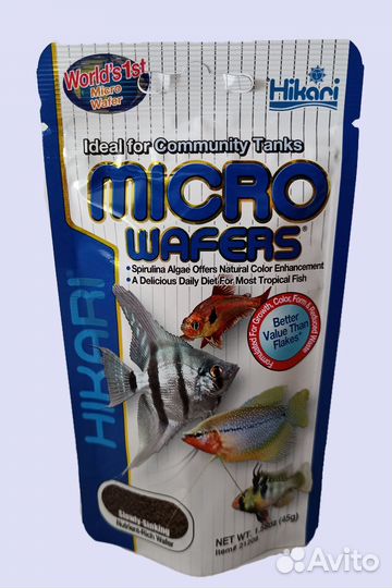 Корм для аквариумных рыб Hikari Micro Wafers, 45 г