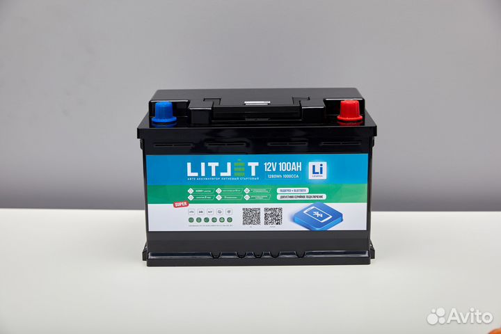 Автомобильный аккумулятор lifepo4 12V 100Ah 1000CC