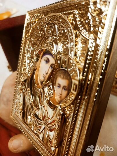 Икона, бархат, складень