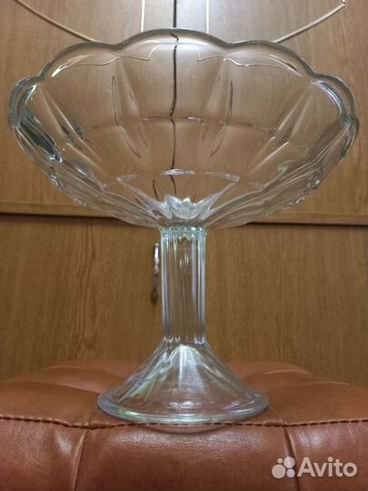 Ваза для фруктов на ножке СССР