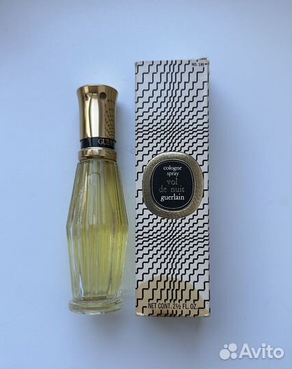 Guerlain vol de nuit eau de cologne 75 мл винтаж