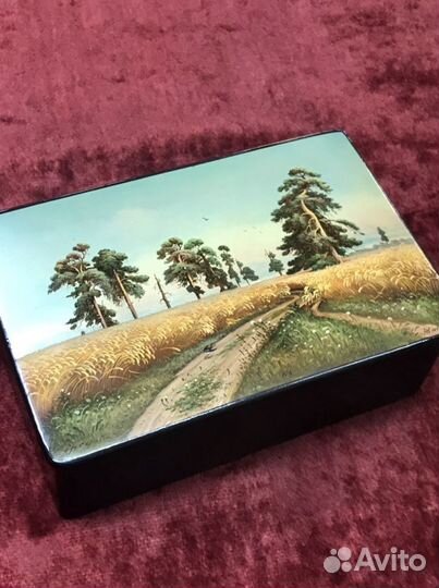 Шкатулка Папье-Маше СССР Ручная Роспись