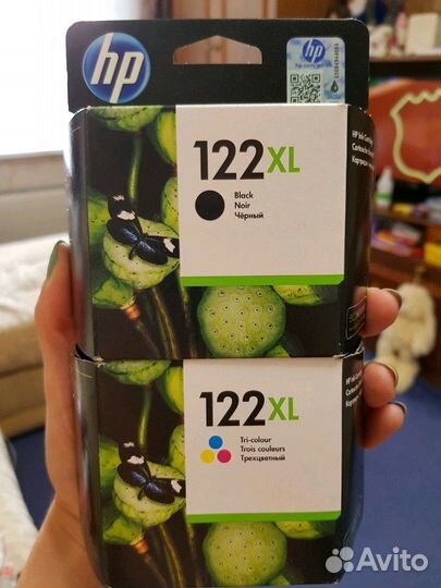 Картридж hp 122xl black, tri-colour. 312A magenta