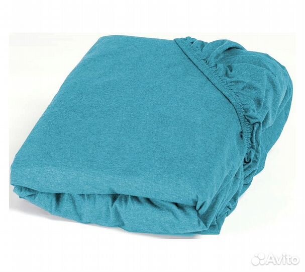 Простынь GoodNight Трикотаж 160х200х20 Бирюза на р