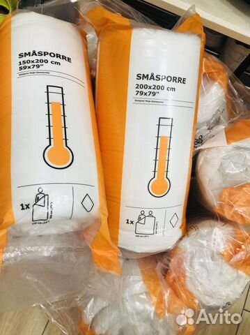 Одеяло теплое smasporre IKEA подушки 50*70, бельё