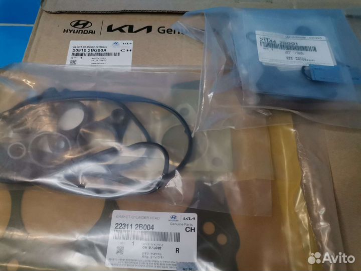 Наборы прокладок G4ND 209102EB02, G4KE 209102GK01