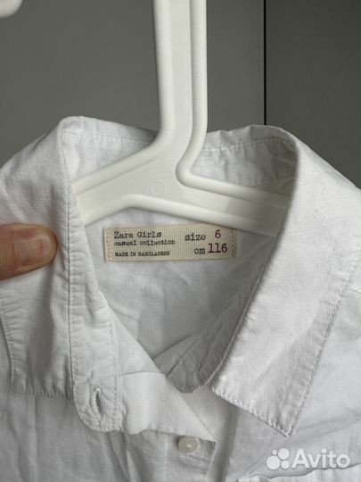 Рубашка zara girls 116