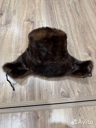 Норковая шапка мужская ушанка