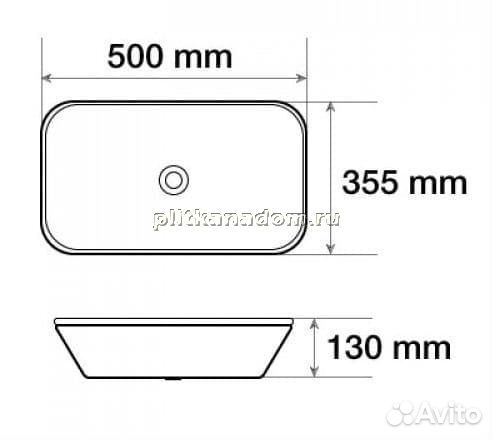 Раковина Melana 5P 805-78160 50x35.5 см фигурная, цвет белый