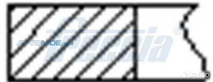 Комплект поршневых колец на 1 цилиндр skoda STD d7