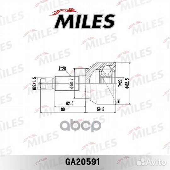 ШРУС наружный mazda 3 I 1.5-2.3 06- (GKN 306219)