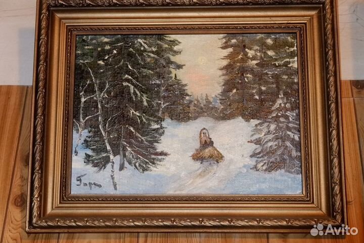 Картина масло Горска 35 x 25 см