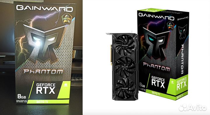 Видеокарта Gainward nvidia GeForce RTX 3070 Ti PHA