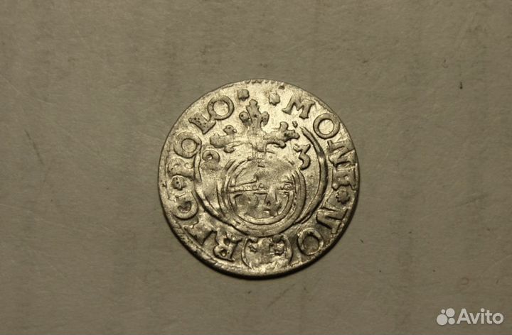 Монета Польша 1/24 талера 1623 год, серебро