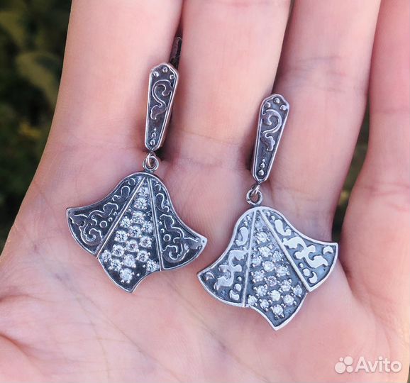 Серебряные серьги