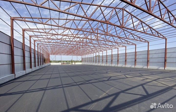 Строительство ангаров складов зернохранилищ