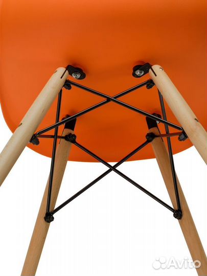 Стул в стиле eames DSW,оранжевый