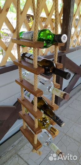 Подвесная бутылочница, полка для бутылок