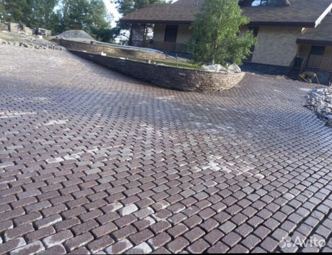 Брусчатка колото галтованная от 100 м2