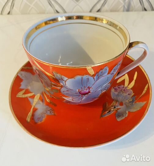 Большая чайная пара Мальва Барановка