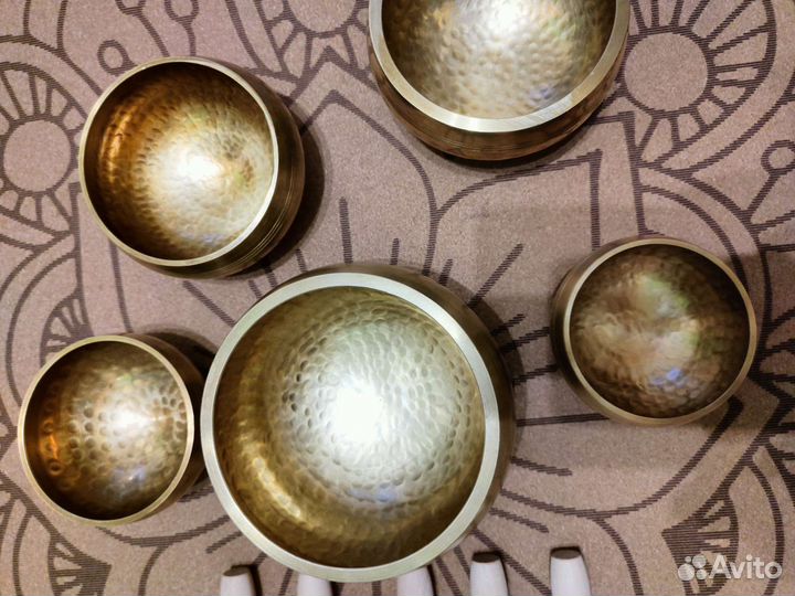 Поющие чаши, набор 5 штук