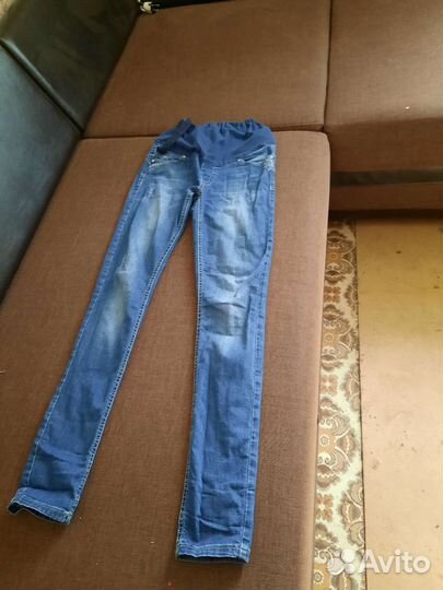 Джинсовые штанишки для беременных