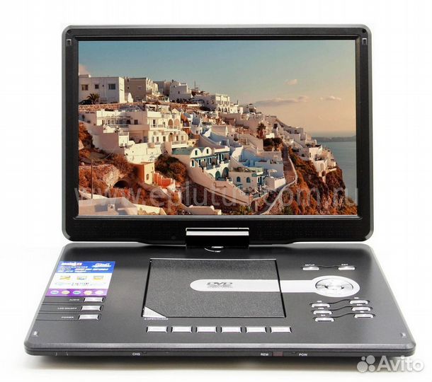 Портативный DVD с экраном 15.6' 1366x768 c USB и S