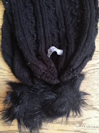 Комплект шапка и шарф черный Mayoral