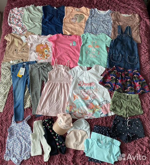 Брендовые вещи на девочку (104) пакетом