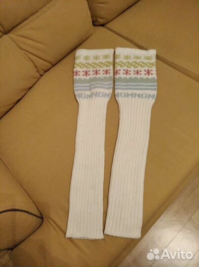 Новые белые женские гетры, гамаши теплые