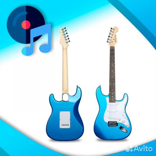 Электрогитара Bosstone SG-03 BL с чехлом, 6-струнн