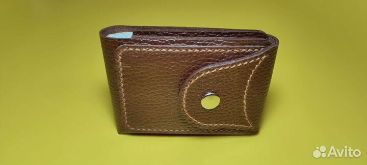 Кошелек мужской кожаный ручной работы
