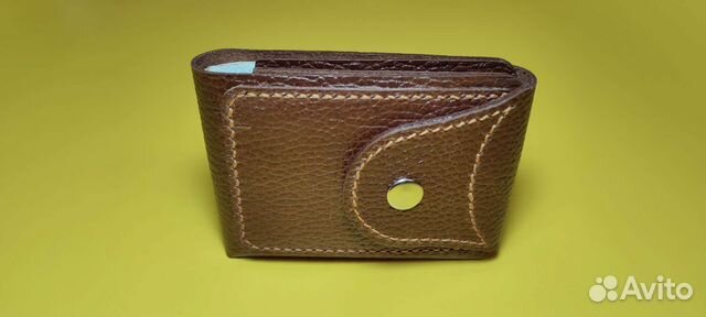 Кошелек мужской кожаный ручной работы